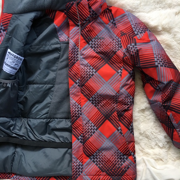 columbia red coat